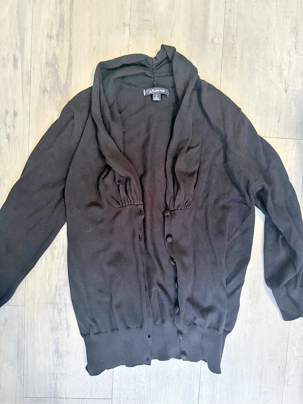 AK Anne Klein Black Cardigan Size Small